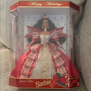 Barbie Festive Elegance Doll in Red and Gold